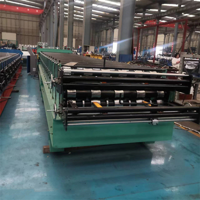 Ibr পাঁজর ঢেউতোলা ছাদ ওয়াল শীট জন্য মেটাল গ্যালভানাইজড ডাবল ডেক রোল ফর্মিং মেশিন