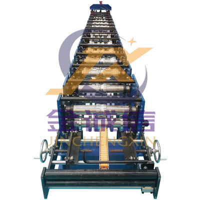 380V 50Hz রিজ ক্যাপ রোল ফর্মিং মেশিন সিমেন্স পিএলসি কন্ট্রোল সম্পূর্ণ স্বয়ংক্রিয়