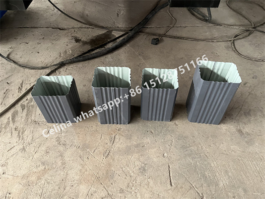 380V 50HZ 3 ফেজ রুফ রিজ ক্যাপ রোল ফর্মিং মেশিন ডাউনস্পাউট নং 45 ইস্পাত প্রলিপ্ত