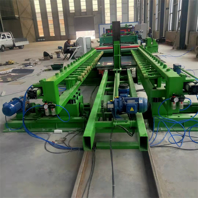 রঙ ইস্পাত শীট ধাতু দৈর্ঘ্য মেশিন 30KW পিএলসি নিয়ন্ত্রণ কাটা